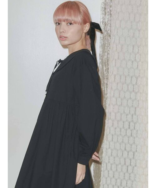 merry jenny（メリージェニー）の「サテンコンビリボンワンピース（ワンピース・レディース・ブラック/ブルー・FREE）」の17枚目の写真