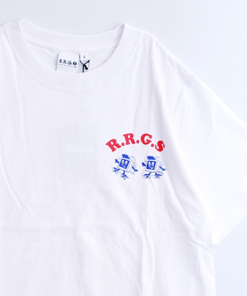 R.R.G.S（アールアールジーエス）の「CHARACTER LOGO T-SHIRTS（Tシャツ/カットソー・メンズ・ホワイト/グリーン・MEDIUM/LARGE/X-LARGE）」の10枚目の写真