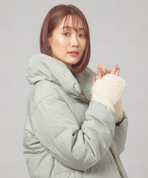 COLD BREAKER(コールドブレーカー)の「<COLD BREAKER(コールド ブレーカー)>パイル フィンガーレス グローブ(手袋・レディース・オフホワイト/ダークグレー/ライラック・FREE)」の14枚目の写真