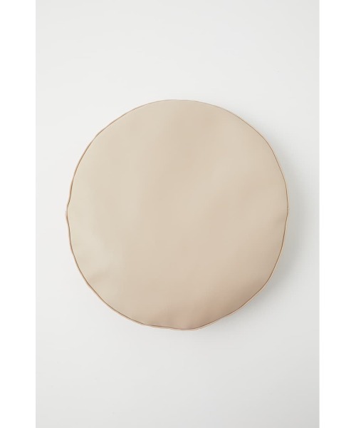 MOUSSY（マウジー）の「F／LEATHER ベレー（ハンチング/ベレー帽・レディース・ブラック/ベージュ・FREE）」の4枚目の写真