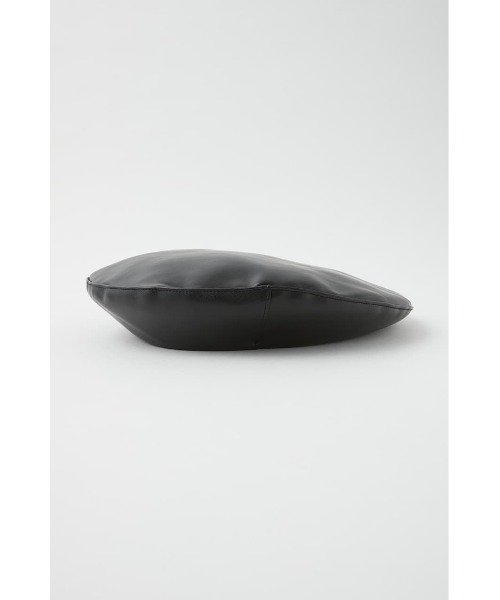 MOUSSY（マウジー）の「F／LEATHER ベレー（ハンチング/ベレー帽・レディース・ブラック/ベージュ・FREE）」の15枚目の写真