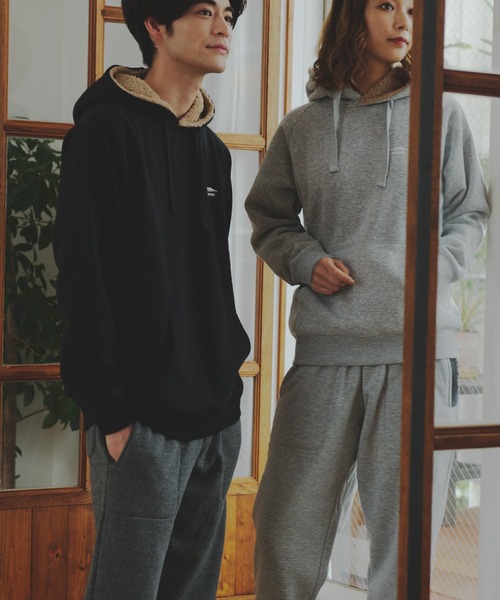 OUTDOOR PRODUCTS APPAREL(アウトドアプロダクツアパレル)の「身頃ボアパーカー ワンポイントブランドロゴトレーナー(パーカー・メンズ・杢グレー/ブラック/ワイン/ライトグリーン/オリーブ/ネイビー/ベージュ/アイボリー/ライトブラウン・MEDIUM/LARGE/X-LARGE)」の16枚目の写真