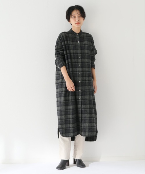 Framework フレームワーク のワンピース チェックバンドカラーシャツワンピース を購入できます Spick Span チェックバンドカラーシャツワンピース ワンピース Framework フレームワーク のファッション 高級ブランド