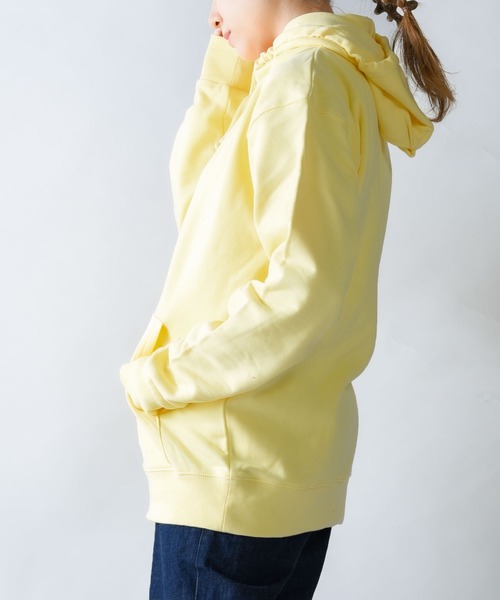 Printstar（プリントスター）の「2-9.7oz Standard Toms Pull Over Hoodie 9.7オンス スタンダード トムス プルオーバーパーカー ビビットカラー【Maison Select -メゾンセレクト- 】（パーカー・レディース・ロイヤルブルー/バイオレット/ピンク/レッド/ライトイエロー/イエロー/ライトブルー/ライトピンク・M/S/L/XL）」の6枚目の写真