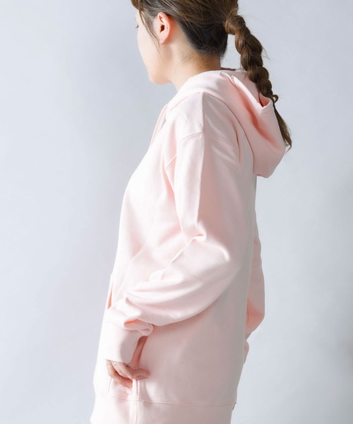 Printstar（プリントスター）の「2-9.7oz Standard Toms Pull Over Hoodie 9.7オンス スタンダード トムス プルオーバーパーカー ビビットカラー【Maison Select -メゾンセレクト- 】（パーカー・レディース・ロイヤルブルー/バイオレット/ピンク/レッド/ライトイエロー/イエロー/ライトブルー/ライトピンク・M/S/L/XL）」の8枚目の写真