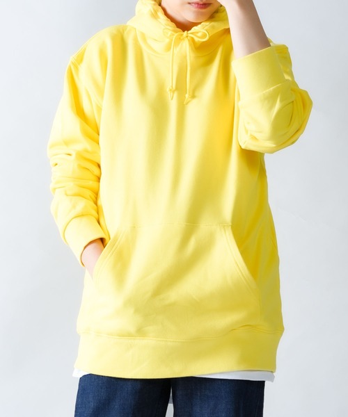 Printstar（プリントスター）の「2-9.7oz Standard Toms Pull Over Hoodie 9.7オンス スタンダード トムス プルオーバーパーカー ビビットカラー【Maison Select -メゾンセレクト- 】（パーカー・レディース・ロイヤルブルー/バイオレット/ピンク/レッド/ライトイエロー/イエロー/ライトブルー/ライトピンク・M/S/L/XL）」の5枚目の写真