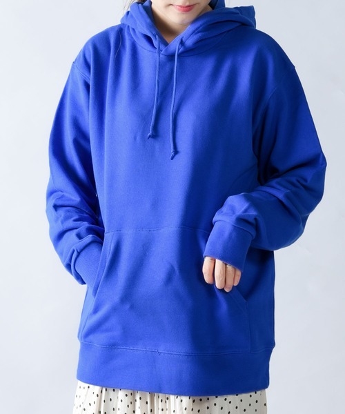 Printstar（プリントスター）の「2-9.7oz Standard Toms Pull Over Hoodie 9.7オンス スタンダード トムス プルオーバーパーカー ビビットカラー【Maison Select -メゾンセレクト- 】（パーカー・レディース・ロイヤルブルー/バイオレット/ピンク/レッド/ライトイエロー/イエロー/ライトブルー/ライトピンク・M/S/L/XL）」の15枚目の写真