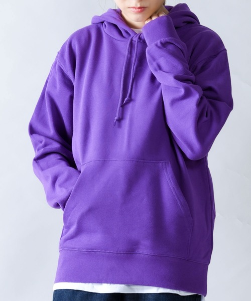 Printstar（プリントスター）の「2-9.7oz Standard Toms Pull Over Hoodie 9.7オンス スタンダード トムス プルオーバーパーカー ビビットカラー【Maison Select -メゾンセレクト- 】（パーカー・レディース・ロイヤルブルー/バイオレット/ピンク/レッド/ライトイエロー/イエロー/ライトブルー/ライトピンク・M/S/L/XL）」の18枚目の写真