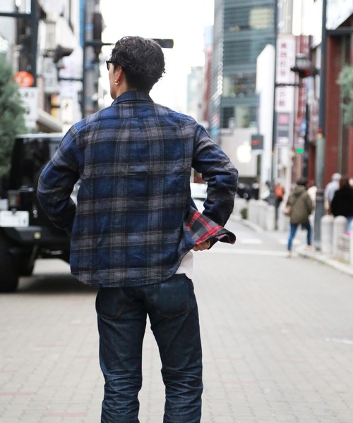 TMT(ティーエムティー)の「PANEL SWITCHING CHECK SHIRT(シャツ/ブラウス・メンズ・イエロー/レッド/ネイビー・M/L/XL)」の7枚目の写真