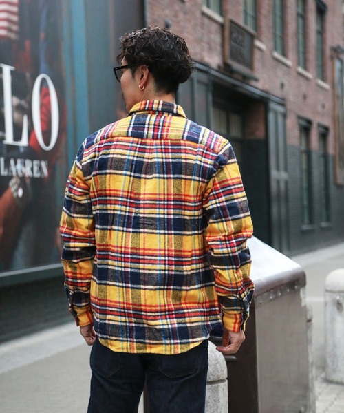 TMT(ティーエムティー)の「PANEL SWITCHING CHECK SHIRT(シャツ/ブラウス・メンズ・イエロー/レッド/ネイビー・M/L/XL)」の11枚目の写真