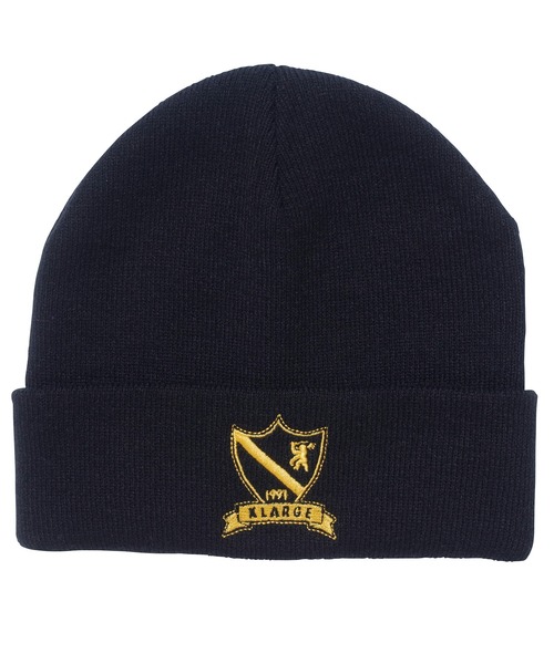 XLARGE(エクストララージ)の「EMBLEM CUFF BEANIE(キャップ・メンズ・ブラック/ブラウン/オレンジ・ONE SIZE)」の4枚目の写真