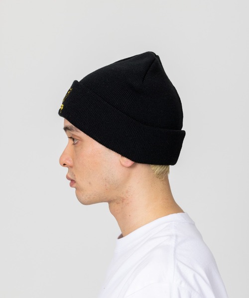 XLARGE(エクストララージ)の「EMBLEM CUFF BEANIE(キャップ・メンズ・ブラック/ブラウン/オレンジ・ONE SIZE)」の8枚目の写真