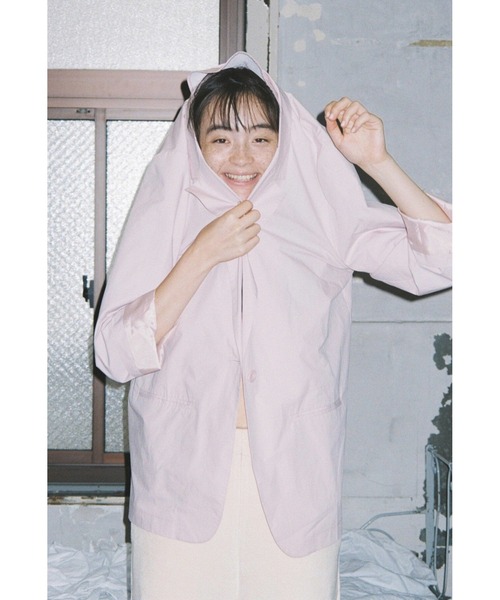 L.H.P(エルエイチピー)の「papier/パピエ/Town Jacket(テーラードジャケット・レディース・ベージュ・FREE)」の7枚目の写真