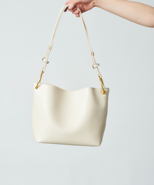 SETUP7(セットアップセブン)の「【SETUP7】シンプルワンショルダー KNF(ショルダーバッグ・レディース・ホワイト/ブラック/ダークブラウン/ベージュ・FREE)」の6枚目の写真