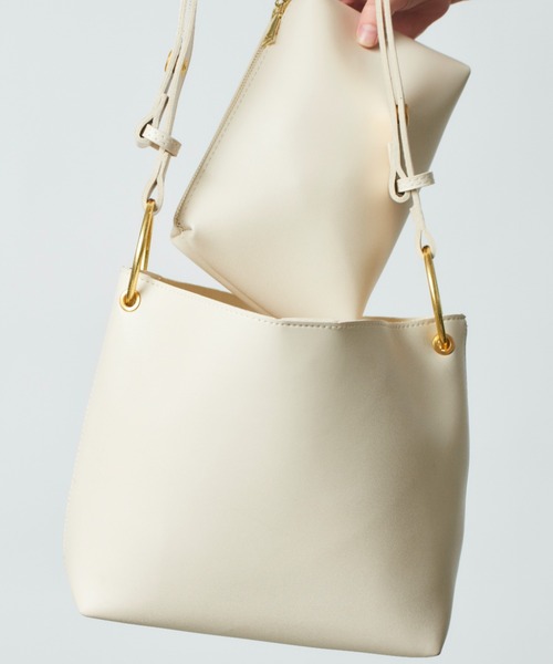 SETUP7(セットアップセブン)の「【SETUP7】シンプルワンショルダー KNF(ショルダーバッグ・レディース・ホワイト/ブラック/ダークブラウン/ベージュ・FREE)」の15枚目の写真