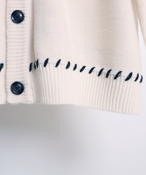 Confirm(コンファーム)の「ハンドステッチ ルーズシルエットカーディガン【Confirm】(カーディガン/ボレロ・メンズ・ナチュラル/ブラック/ブラウン/ブラック系その他/ホワイト系その他/パープル系その他・L/M)」の16枚目の写真