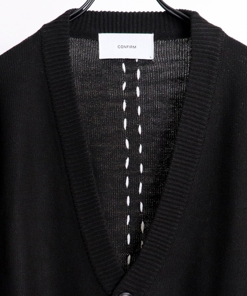 Confirm(コンファーム)の「ハンドステッチ ルーズシルエットカーディガン【Confirm】(カーディガン/ボレロ・メンズ・ナチュラル/ブラック/ブラウン/ブラック系その他/ホワイト系その他/パープル系その他・L/M)」の18枚目の写真