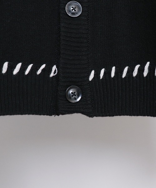 Confirm(コンファーム)の「ハンドステッチ ルーズシルエットカーディガン【Confirm】(カーディガン/ボレロ・メンズ・ナチュラル/ブラック/ブラウン/ブラック系その他/ホワイト系その他/パープル系その他・L/M)」の20枚目の写真