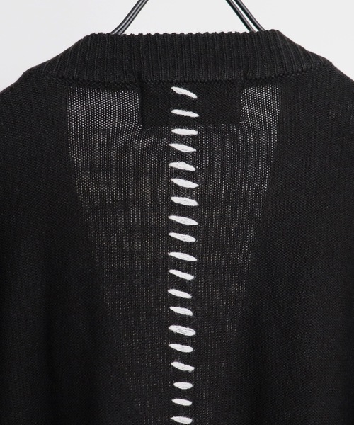 Confirm(コンファーム)の「ハンドステッチ ルーズシルエットカーディガン【Confirm】(カーディガン/ボレロ・メンズ・ナチュラル/ブラック/ブラウン/ブラック系その他/ホワイト系その他/パープル系その他・L/M)」の22枚目の写真