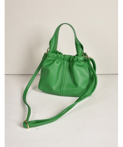 MONICA（モニカ）の「ウェーブハンドルミニバッグ（ショルダーバッグ・レディース・ブラック/グレイッシュベージュ/アイボリー/グリーン・FREE）」の15枚目の写真