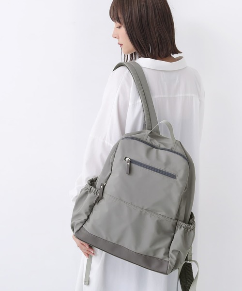 osharewalker（オシャレウォーカー）の「【廃盤】『ポリエステルツイルリュック』（バックパック/リュック・メンズ・カーキ/ブラック/グレー・FREE）」の11枚目の写真