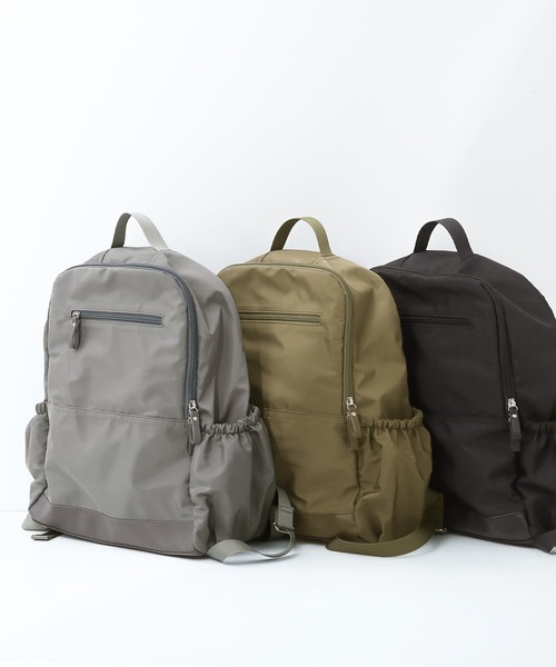 osharewalker（オシャレウォーカー）の「【廃盤】『ポリエステルツイルリュック』（バックパック/リュック・メンズ・カーキ/ブラック/グレー・FREE）」の16枚目の写真