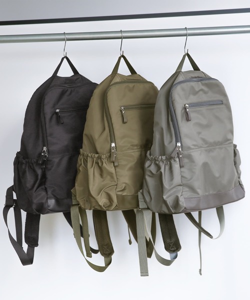 osharewalker（オシャレウォーカー）の「【廃盤】『ポリエステルツイルリュック』（バックパック/リュック・メンズ・カーキ/ブラック/グレー・FREE）」の17枚目の写真