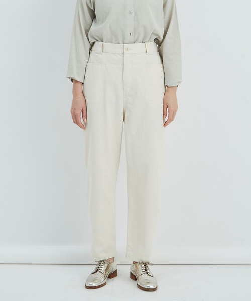 conges payes ADIEU TRISTESSE（コンジェ ペイエ アデュートリステス）の「ダーツヘムパンツ（その他パンツ・レディース・チャコール/キナリ・38）」の14枚目の写真