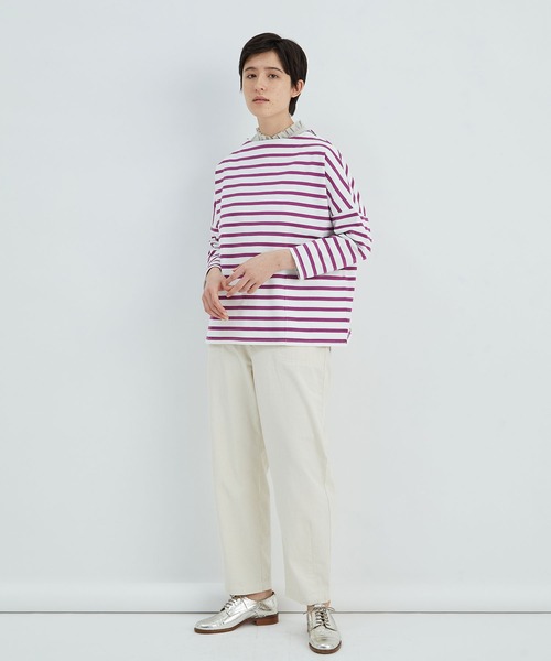 conges payes ADIEU TRISTESSE（コンジェ ペイエ アデュートリステス）の「ダーツヘムパンツ（その他パンツ・レディース・チャコール/キナリ・38）」の17枚目の写真