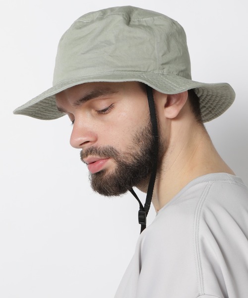 KIJIMA TAKAYUKI(キジマ タカユキ)の「BOTANICAL SAFARI HAT(ハット・メンズ・ブラック/ベージュ/グリーン・02)」の4枚目の写真