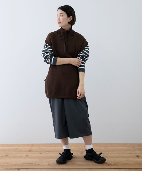 EKAL（エカル）の「EKAL　コハニングボーダーTシャツ（Tシャツ/カットソー・レディース・ブラック系その他/ブラウン系その他/オレンジ系・FREE）」の19枚目の写真