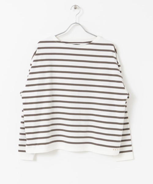 EKAL（エカル）の「EKAL　コハニングボーダーTシャツ（Tシャツ/カットソー・レディース・ブラック系その他/ブラウン系その他/オレンジ系・FREE）」の17枚目の写真