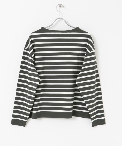 EKAL（エカル）の「EKAL　コハニングボーダーTシャツ（Tシャツ/カットソー・レディース・ブラック系その他/ブラウン系その他/オレンジ系・FREE）」の15枚目の写真