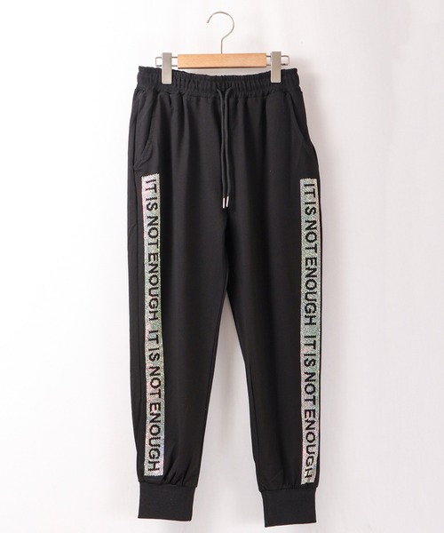 BLACK JACKALL CROWN(ブラックジャッカルクラウン)の「BLACK JACKALL CROWN ポンチ サイドジルコンプリント ジョガー トラックパンツ(その他パンツ・レディース・ブラック・M)」の2枚目の写真