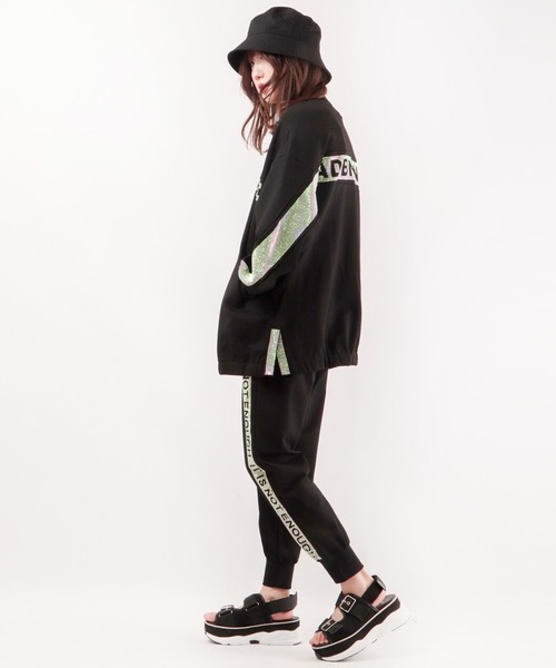 BLACK JACKALL CROWN(ブラックジャッカルクラウン)の「BLACK JACKALL CROWN ポンチ サイドジルコンプリント ジョガー トラックパンツ(その他パンツ・レディース・ブラック・M)」の11枚目の写真