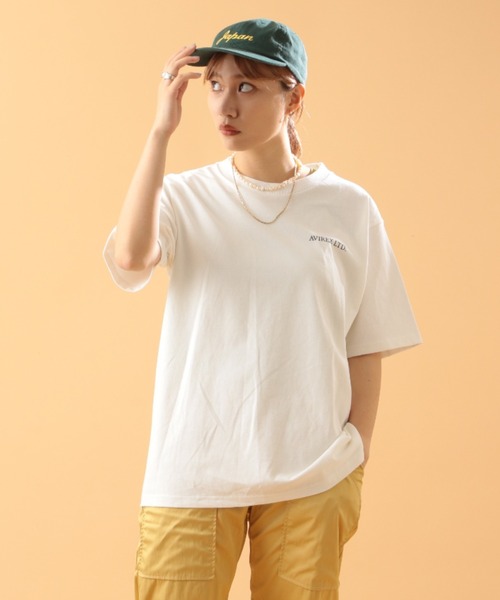 AVIREX(アヴィレックス)の「ガールズ アイ パッチ Tシャツ/GIRLS EYE PATCH T-SHIRT(Tシャツ/カットソー・レディース・ホワイト/ブラック/ベージュ/サックスブルー・MEDIUM/LARGE/X-LARGE)」の13枚目の写真