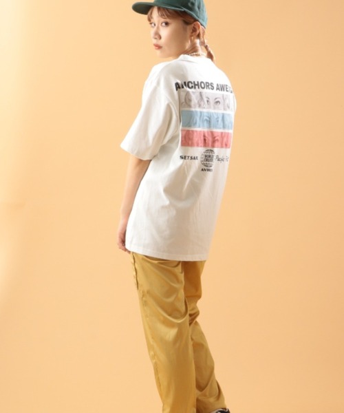 AVIREX(アヴィレックス)の「ガールズ アイ パッチ Tシャツ/GIRLS EYE PATCH T-SHIRT(Tシャツ/カットソー・レディース・ホワイト/ブラック/ベージュ/サックスブルー・MEDIUM/LARGE/X-LARGE)」の17枚目の写真