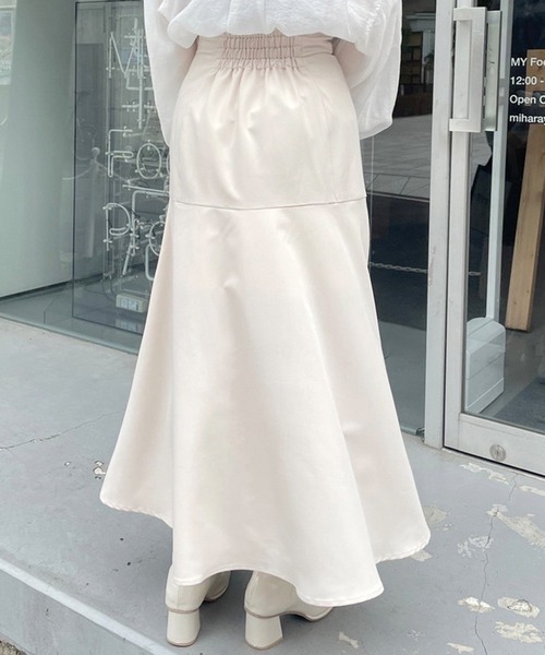 one after another NICE CLAUP(ワンアフターアナザーナイスクラップ)の「Sサイズあり スリットマーメイドスカート(スカート・レディース・ネイビー/ブルー/アイボリー/グレー系その他・SMALL/MEDIUM)」の13枚目の写真