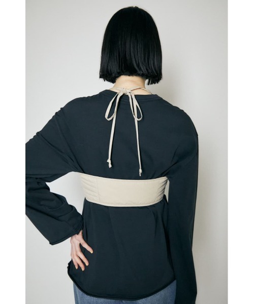 MOUSSY(マウジー)の「HALTER NECK ビスチェ(ベスト・レディース・ネイビー/ライトベージュ・1/2)」の3枚目の写真