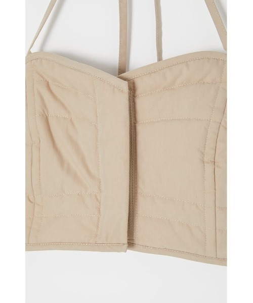 MOUSSY(マウジー)の「HALTER NECK ビスチェ(ベスト・レディース・ネイビー/ライトベージュ・1/2)」の7枚目の写真