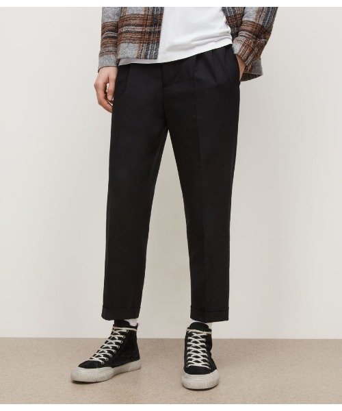 ALLSAINTS(オールセインツ)の「NARA CROPPED TAILORED TROUSERS | NARA クロップド テイラード トラウザー(スラックス・メンズ・ブラック・30/28/33/31/32)」の8枚目の写真