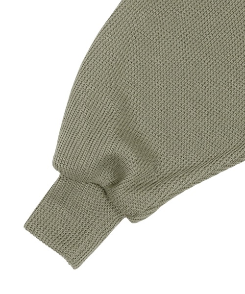 Figments（フィグメンツ）の「サマーニットボレロ（ニット/セーター・レディース・ブラック/オフホワイト/カーキ・FREE）」の8枚目の写真