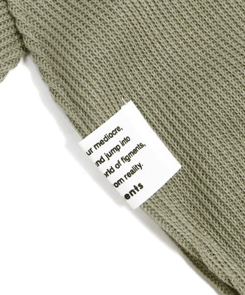 Figments（フィグメンツ）の「サマーニットボレロ（ニット/セーター・レディース・ブラック/オフホワイト/カーキ・FREE）」の6枚目の写真