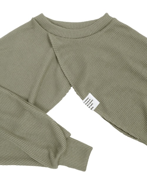 Figments（フィグメンツ）の「サマーニットボレロ（ニット/セーター・レディース・ブラック/オフホワイト/カーキ・FREE）」の9枚目の写真