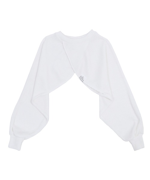 Figments（フィグメンツ）の「サマーニットボレロ（ニット/セーター・レディース・ブラック/オフホワイト/カーキ・FREE）」の16枚目の写真