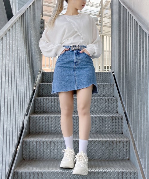 Figments（フィグメンツ）の「サマーニットボレロ（ニット/セーター・レディース・ブラック/オフホワイト/カーキ・FREE）」の12枚目の写真