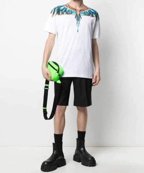 MARCELO BURLON(マルセロ・バーロン)の「【MARCELO BURLON】GRIZZLY WINGS REGULAR TEE(Tシャツ/カットソー・メンズ・ホワイト系その他/ホワイト×イエロー・M/L)」の4枚目の写真