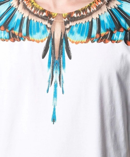 MARCELO BURLON(マルセロ・バーロン)の「【MARCELO BURLON】GRIZZLY WINGS REGULAR TEE(Tシャツ/カットソー・メンズ・ホワイト系その他/ホワイト×イエロー・M/L)」の3枚目の写真