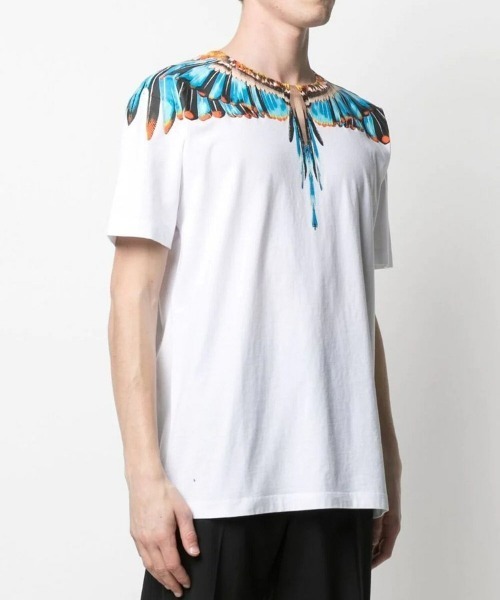 MARCELO BURLON(マルセロ・バーロン)の「【MARCELO BURLON】GRIZZLY WINGS REGULAR TEE(Tシャツ/カットソー・メンズ・ホワイト系その他/ホワイト×イエロー・M/L)」の9枚目の写真