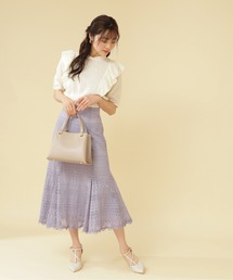 PROPORTION BODY DRESSING | 【美人百花5月号掲載 宇垣美里さん着用商品】ボーダーレースマーメイドスカート / 1212120405(スカート)